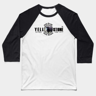 Yellowstone Black Bear Mask On & Social Distance Baseball T-Shirt